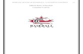 OFFICIAL BASEBALL RULESRule+Book... · OFFICIAL RULES OF BASEBALL- CANADIAN CONTENT cc3 OFFICIAL RULES OF BASEBALL CANADIAN CONTENT 1. Age Categories - Baseball Canada Pee Wee Boys