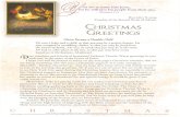 CHRISTMAS GREETINGS - Immanuel Lutheran Church · 2015-08-23 · CHRISTMAS GREETINGS Christ Became a Humble Child He was a baby and a child, so that you may be a perfect human. He