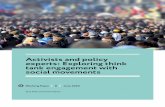 Activists and policy experts: Exploring think tank …...Working Paper Series Activists and policy experts: Exploring think tank engagement with social movements • 2 Acknowledgements