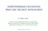 schistosomiasis vaccination: what are the best approaches? · African Trypanosomiasis Leishmaniasis Babesia Filariasis Cysticercosis Fascioliasis Hydatid disease Trichinellosis Gnathostomiasis