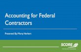Accounting for Federal Contractors · • Financial Planning & Analysis • Human Capital and Recruiting Management • IT Infrastructure, Hosting and Security • Consulting and
