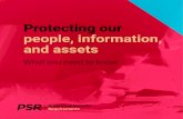 Protecting our people, information, and assets · Protecting your people, information, and assets helps your organisation to meet its strategic and operational objectives. The PSR:
