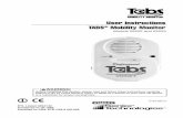User Instructions TABS Mobility Monitor · User Instructions TABS® Mobility Monitor Models 25222 and 25223 Before installing this system, please read and follow these instructions