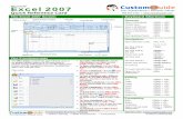 The Excel 2007 Screen Keyboard Shortcuts€¦ · the Paste button list arrow in the Clipboard group on the Home tab, and select Paste Special. Select an option and click OK. • To