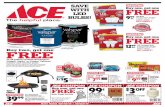 SAVE WITH LED BULBS! · 2017-10-16 · red hot buy 1999 Limit 1 at this price. Sale Price 24.99 INSTANT SAVINGS – 5.00 You Pay With Card* 43" LED Shop Light 3769858 Battery-Operated