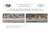 Reservoir Operations in New Jersey Preceding Hurricane ...- v - New Jersey Geological & Water Survey Reports (ISSN 0741-7357) are published by the New Jersey Geological & Wa-ter Survey,