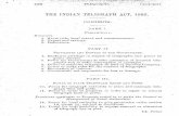 CONTENTS. PART I. · 2. The Indian Telegraph Act, 1876, is hereby re. I of Ill pealed.. · But aU licenses granted and rules made. under . that Act Ol' any Act thereby repealed, and