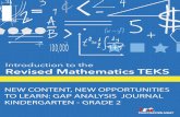 NEW CONTENT, NEW OPPORTUNITIES TO LEARN: GAP ANALYSIS JOURNAL KINDERGARTEN … · 2020-01-13 · TO LEARN: GAP ANALYSIS JOURNAL KINDERGARTEN - GRADE 2 ... Kindergarten Curriculum