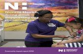 Novant Health, doing good: Supporting our communities us... · partnerships and creating new opportunities to improve access to care in Charlotte’s excluded communities. At Novant