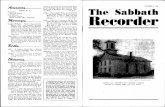 R. I. H. R. - Amazon S3...New Jersey. The Sabbath Recorder does not necessarily endorse signed articles. All communications should be addressed to the Sabbath Recorder, Plainfield,