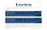 Lecico Egypt - Third Quarter 2019 Results...Alexandria, 14th November 2019 – Lecico Egypt (Stock symbols: LCSW.CA; LECI EY) announces its consolidated results for the third quarter