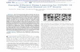 Sample-Efficient Deep Learning for COVID-19 Diagnosis ... · 4/13/2020  · COVID-19 diagnosis and provide insightful ﬁndings. Based on these ﬁndings, we propose Self-Trans, a