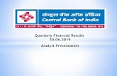 Quarterly Financial Results 30.06.2019 Analyst Presentation · 2019-12-17 · Analyst Presentation 1 Quarterly Financial Results 30.06.2019 . 2 Government of India 89.46 Bank & FI