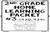 2 Grade Home Learning Packet Grad… · Arianna has 3 ten-dollar bills and 3 five-dollar bills. She has 2 ten-dollar bills more than Gracie. How much money does Gracie have? Aliza