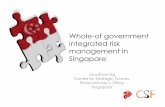 Whole-of government integrated risk management in Singapore · Whole-of government integrated risk management in Singapore Jonathan Ng Centre for Strategic Futures, Prime Minister’s