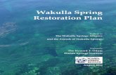 Wakulla Springs Restoration Plan€¦ · Wakulla Spring Restoration Plan v 7.4.1 Leon County Springs Protection Measures and Nitrate Reduction Strategies ..... 85 7.4.2 City of Tallahassee