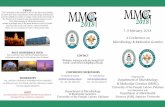 7-9 February, 2018 A Conference on Microbiology ... Brochure V1.pdf · Industrial Microbiology Medical Microbiology Metabolomics Metagenomics Microbial genetics Microbial Physiology