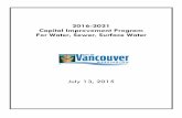 2016-2021 Capital Improvement Program For Water, Sewer ......Stormwater - Low Impact Development (LID) regulations coming in 2016 will mean a significant shift in how stormwater is