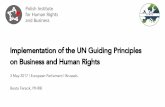 Implementationof the UN GuidingPrinciples on Business and … · UNGPs–NationalAction Planson BHR 1. United Kingdom (UK) –September 2013; revised version –2016 2. The Netherlands