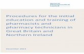 Procedures for the initial education and training of ......Standards for the initial education and training of pharmacists in Great Britain (GPhC, 2011)) and accreditation methodology