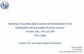Workshop “Accessible Digital Content and Remediation for the … · 2018-10-21 · Workshop “Accessible Digital Content and Remediation for the Stakeholders delivering digital