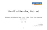 Bradford Reading Record Readin…  · Web viewWord reading Decoding Read confidently, using knowledge of grammar and word roots to read for meaning. Consolidates knowledge of word