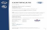 Vanguard Electronics Company€¦ · AS9100:2016 Quality Management Systems - Requirements for Aviation, Space and Defense Organizations Certificate registration no. Date of original