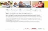 What is the Social Housing Program?€¦ · housing unit is based on before-tax household income. For families, social housing is intended to be a short-term housing option. As families