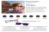 Transitions Signature lenses in amethyst unactivated and ... · Transitions® Signature® lenses style colors feature four new vibrant fashion colors – sapphire, amethyst, amber