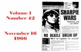 Volume 1 Number 42 November 16 1966 · GO-SET 'SOMEONE WEDNESDAY. NOVEMBER 1966—PAGE 3 BE MOD SHARPIE WAR REPORT ian meldrum Scene — Corner and Exhibition Streets. Mel- bourne.