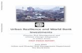 FIRST PHASE REPORT - World Bank · Sameh Wahba, Urbanization and Resilience Management Unit Francis Ghesquiere, Global Facility for Disaster Reduction and Recovery: ... resilience