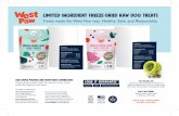 LImItEd INgReDiEnT fReEzE-DrIeD RaW DoG TrEaTs · 2020-06-02 · Duck Superfood Recipe: Duck, Sweet Potatoes, Carrots, Kale, Goat Milk and Blueberries ONe sImPlE PrOtEiN AnD FaRm-fReSh