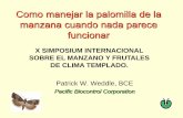 X SIMPOSIUM INTERNACIONAL SOBRE EL MANZANO Y …P. S., 2004... · DE CLIMA TEMPLADO. Subjects to Be Covered in Presentation • Biology and Identification
