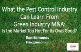 What the Pest Control Industry Can Learn From Green Industry M&A · Pest Control and the Green Industry are very similar… but, in some ways, very different. Similarities Between