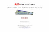 INTELLIGENT LCD MODULE SPECIFICATIONS - Crystalfontz · 2019-10-25 · Crystalfontz CFA735-TFK-KR CFA735-TML-KR CFA735-TFK-KT CFA735-TML-KT Hardware Version: v1.3 Firmware Version: