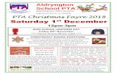 Saturday 1st December...PTA Christmas Fayre 2018 Saturday 1st December 12pm-3pm We would be extremely grateful if parents would donate Aldryngton School PTA Supporting your child’s
