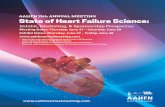 AAHFN 15th ANNUAL MEETING State of Heart Failure Science · AAHFN 15th ANNUAL MEETING State of Heart Failure Science: Exhibit, Marketing, & Sponsorship Prospectus Meeting Dates: Thursday,