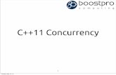 C++11 Concurrency - GitHub · Agenda • High-level components • Low-level lock-based components 2 Tuesday, May 15, 12