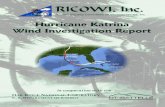 Hurricane Katrina Wind Investigation Report · HURRICANE KATRINA INVESTIGATION REPORT August 2007 Contributing Report Writers André Desjarlais Oak Ride National Laboratory Rose Grant