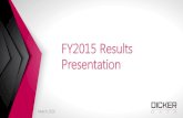 FY2015 Results Presentation - Dicker Data Data/PDF...FY2015 Results Presentation Corporate Headlines $1.00 $1.20 $1.40 $1.60 $1.80 $2.00 $2.20 $2.40-15 -15 -15 -15 5 -15 l-15 -15 -15