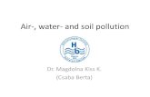 Air-, water- and soil pollutionhidrobiologia.unideb.hu/pdf/BES_Air_water_and_soil_poll.pdf · Air-, water- and soil pollution Dr. Magdolna Kiss K. (Csaba Berta) Air pollution . The