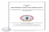 ON INFORMATION TECHNOLOGY · and Website) J.C. BOSE UNIVERSITY OF SCIENCE AND TECHNOLOGY, YMCA, FARIDABAD (Formerly YMCA University of Science and Technology) NAAC ‘A’ Grade accredited