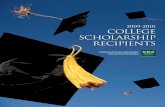 2009-2010 COLLEGE SCHOLARSHIP RECIPIENTS · Dominic Ruggiero Food 4 Less Scholarship – $1,000 UC Riverside, Business Administration Employed by Food 4 Less in Riverside Elizabeth