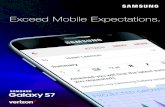 Exceed Mobile Expectations. - Samsung Electronics …...Wireless charging-compatible back included with device. Wireless charging pad sold separately. Adaptive Fast Charging requires