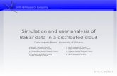 Simulation and user analysis of BaBar data in a ...heprcdocs.phys.uvic.ca/presentations/isgc-crlb-2011.pdf · UVIC HEP Research Computing 22 March, ISGC 2011 Simulation and user analysis