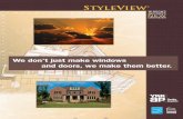StyleView - YKK AP Home Prime...The StyleView Single-Hung Window Single-Hung Windows Integral 1" Nail Fin: Provides easy user-friendly installation 4 2 1 20" 24" 28" 30" 32" 36" 38"
