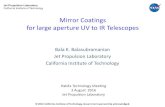 Mirror Coatings for large aperture UV to IR Telescopes · 2019-07-11 · 3 mirror aging performance California Institute of Technology Measured reflectance of a tri-layer Al mirror