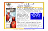 The Fruit Leaf - California Rare Fruit Growers, Inc. · 8. Thread the nylon string though the slanted hole and over the can and through the top hole and make a knot. 9. Make a loop