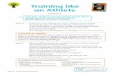 Training like an Athlete · Training like an Athlete (continued) For more support, visit * please note the government recommended amount for foods high in fat and/or sugar is 8%.