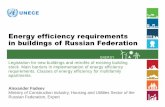 Energy efficiency requirements in buildings of Russian Federation · 2018-09-14 · ENERGY The Decree The President Of The Russian Federation on June 4, 2008 №889 On some measures